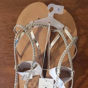 Women's Shade & Shore Sandal - Silver Size 8